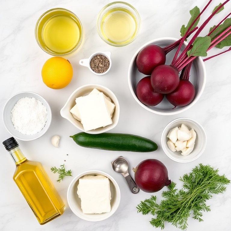 Raw ingredients for Easy Roasted Beet Salad