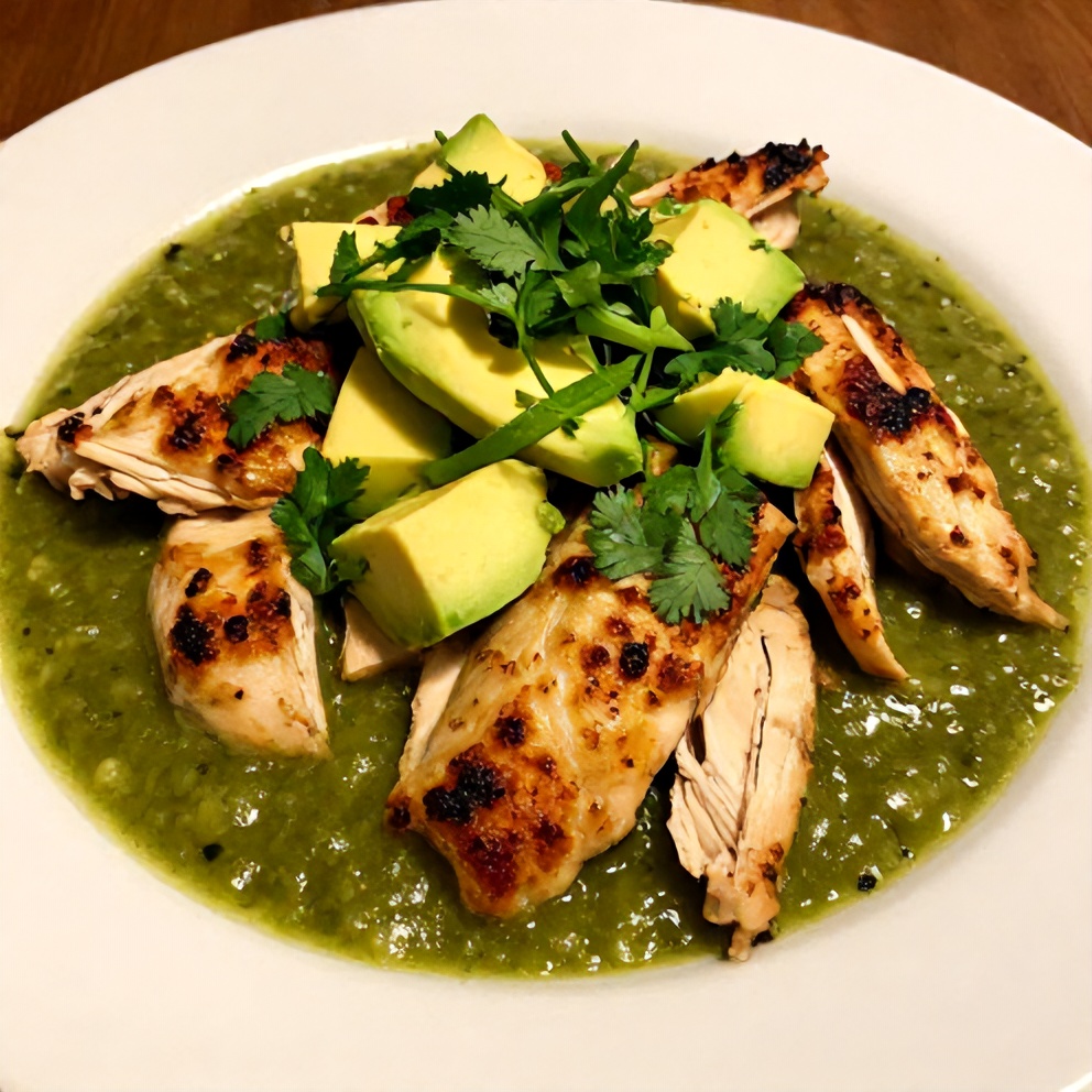 Plated Salsa Verde Chicken