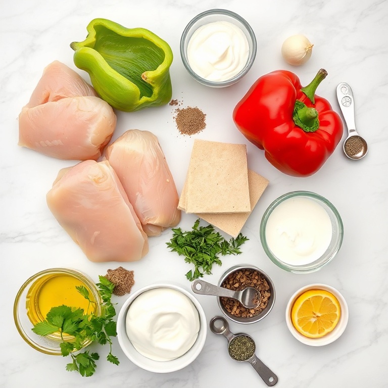 Raw Ingredients for Sheet Pan Chicken Pitas