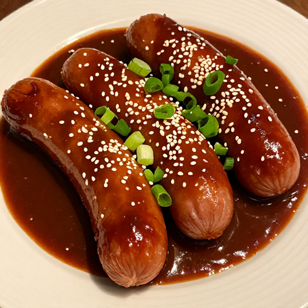Little Smokies in BBQ Sauce served on platter