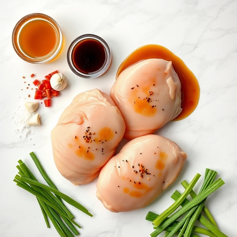 Ingredients for spicy honey soy sauce