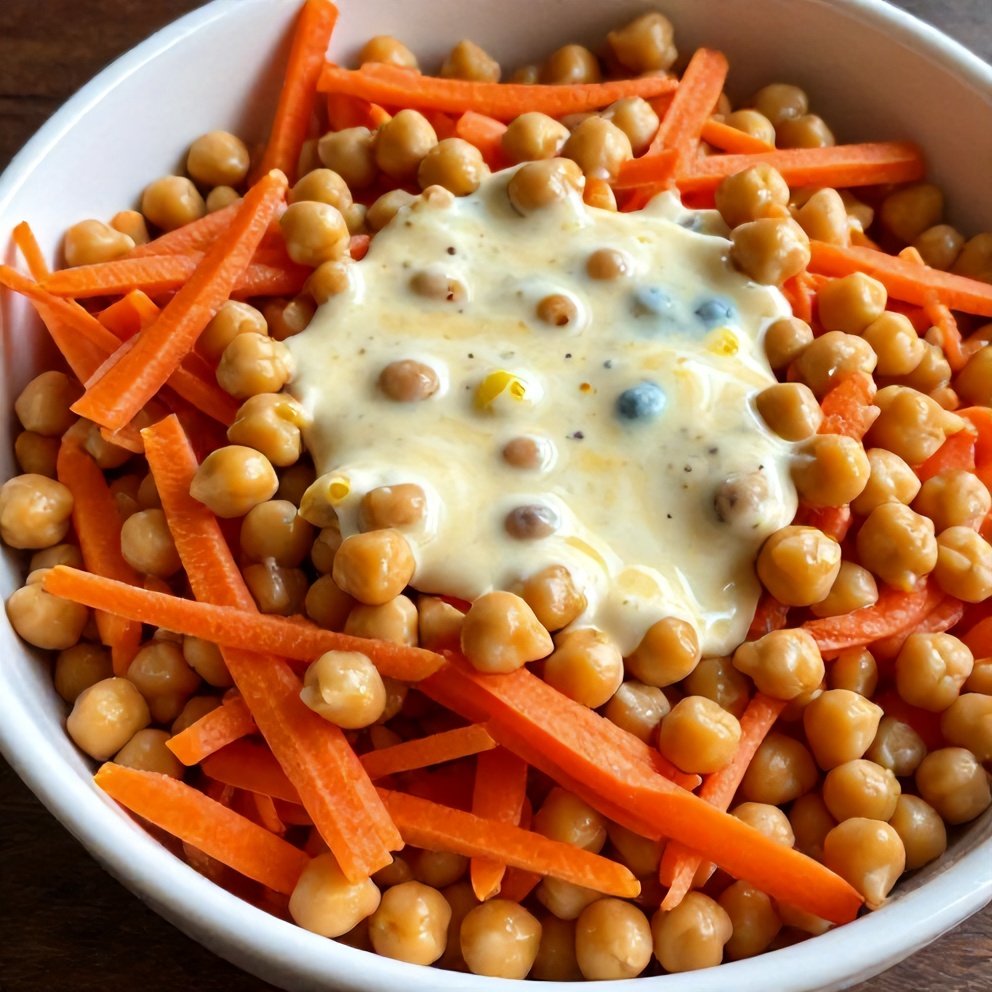 Easy Spring Carrot and Chickpea Salad