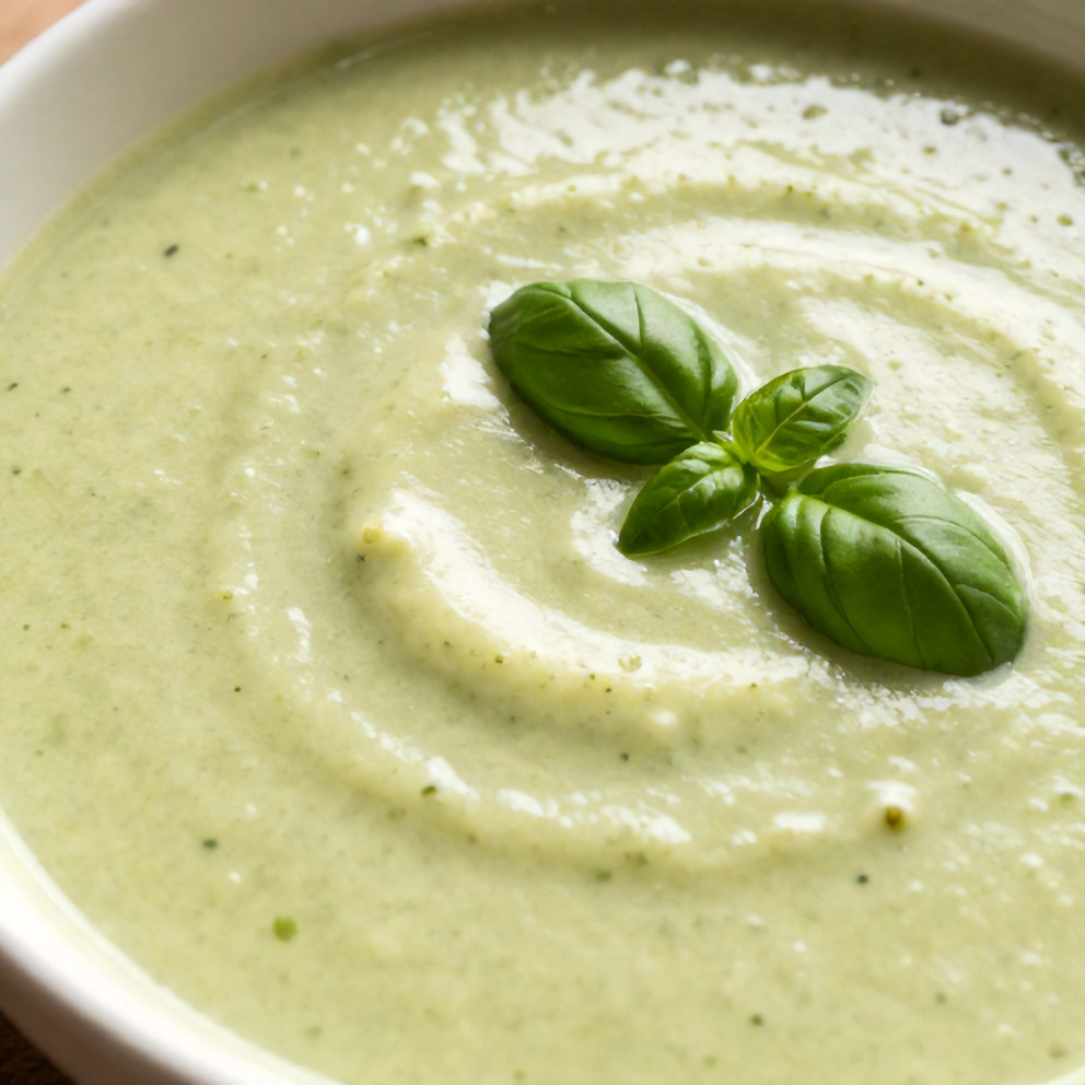 Easy Spring Zucchini Basil Soup