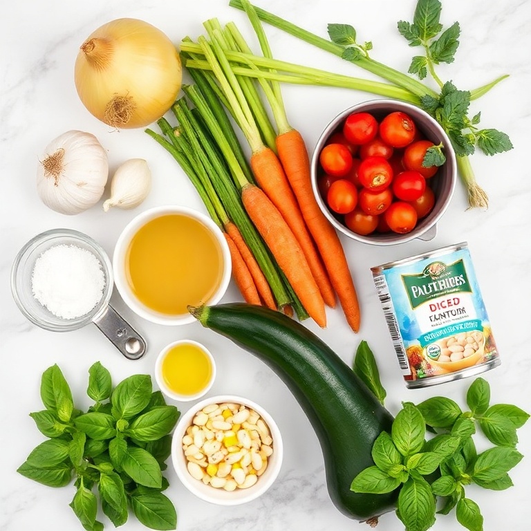 Easy Summer Minestrone Soup Ingredients
