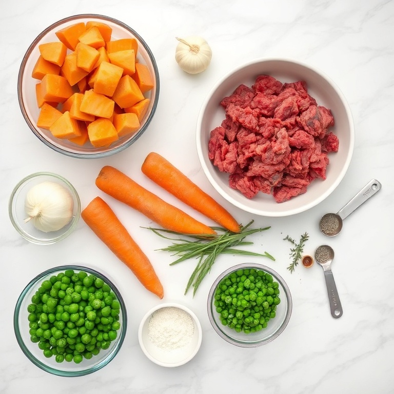 Ingredients for Easy Sweet Potato Shepherd's Pie