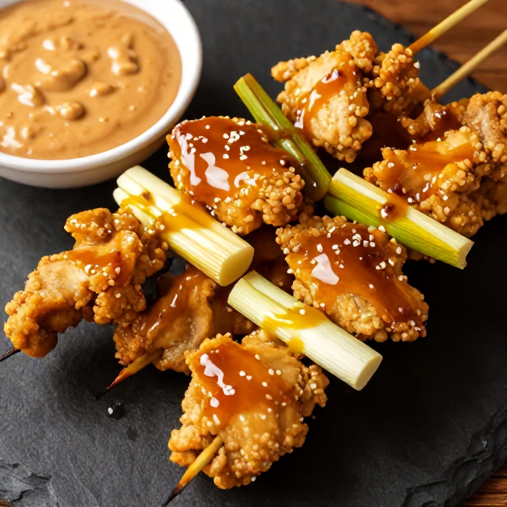 Vietnamese Lemongrass Chicken Skewers