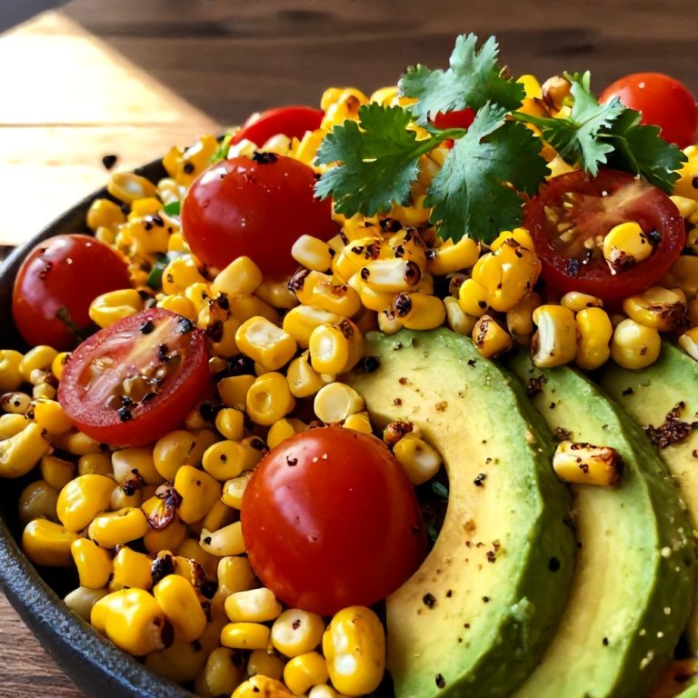 fresh grilled corn avocado salad