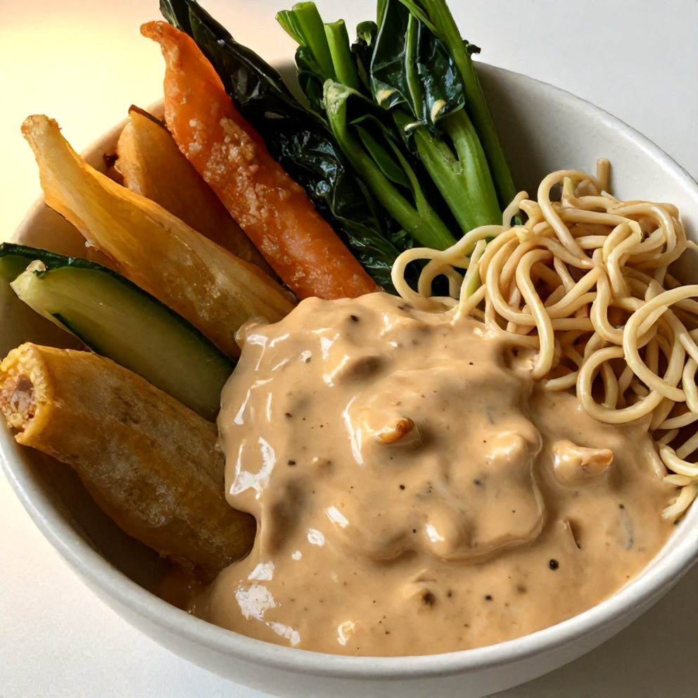 fresh spring roll bowl