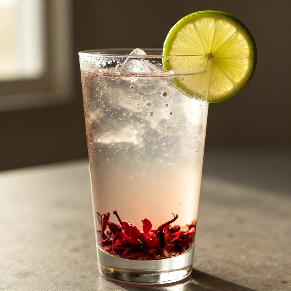 hibiscus lime sparkling water