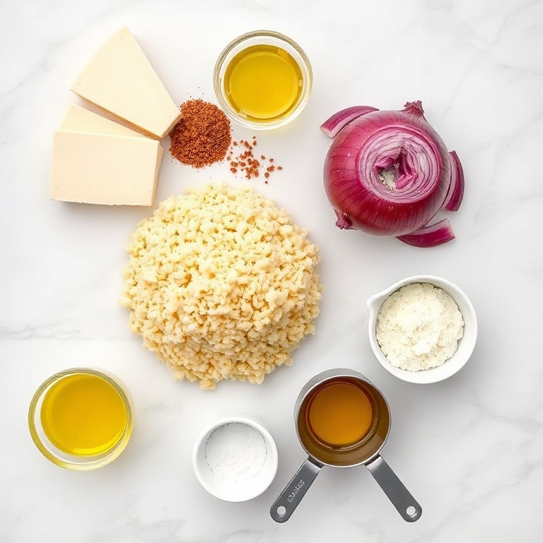 Hot Honey Halloumi Couscous Salad Ingredients
