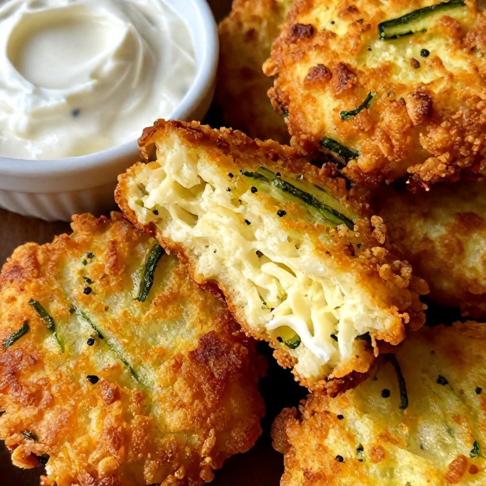 keto zucchini parmesan fritters
