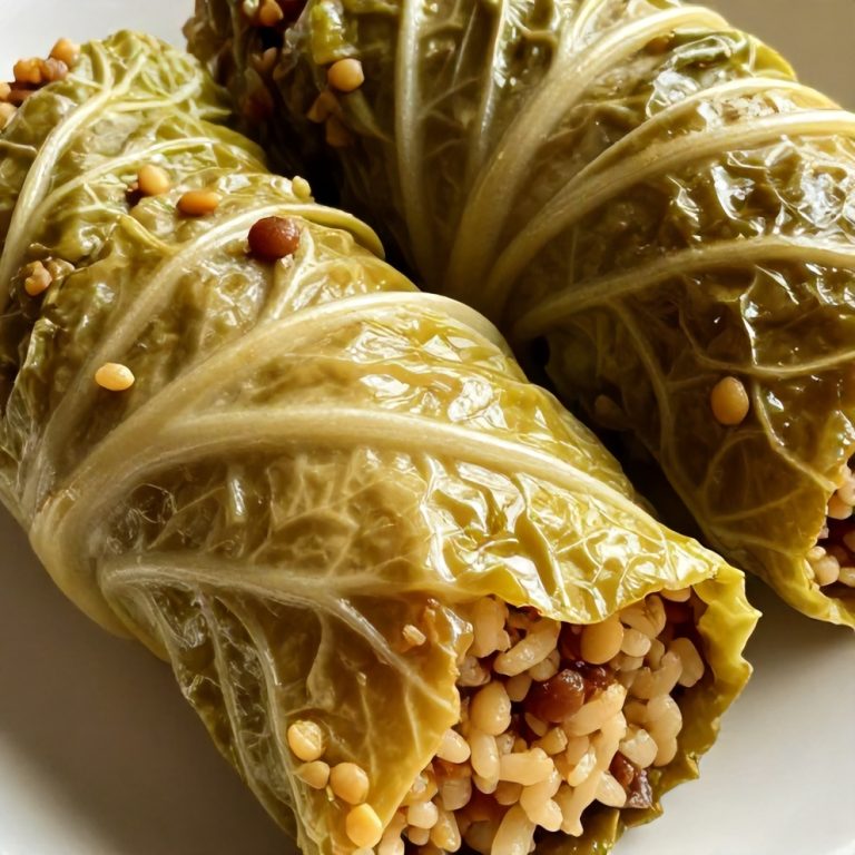 lentil and rice stuffed cabbage rolls