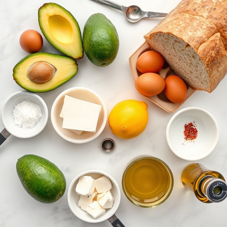 Mediterranean Avocado Toast Ingredients