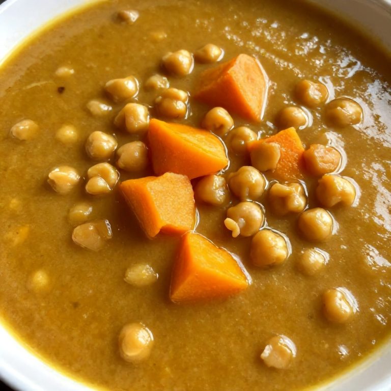 Moroccan Sweet Potato and Chickpea Soup