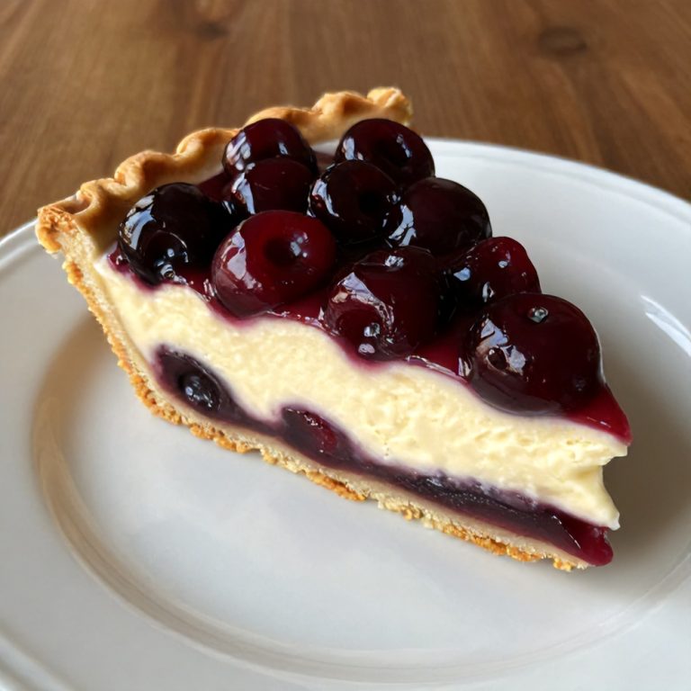 no-bake chocolate cherry cream pie