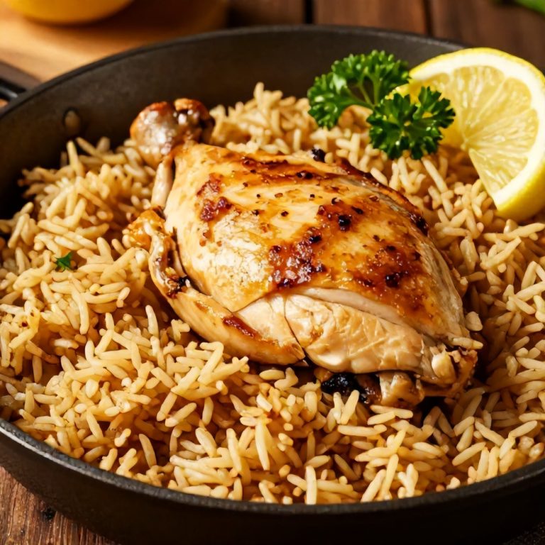 one-pan lemon chicken and rice
