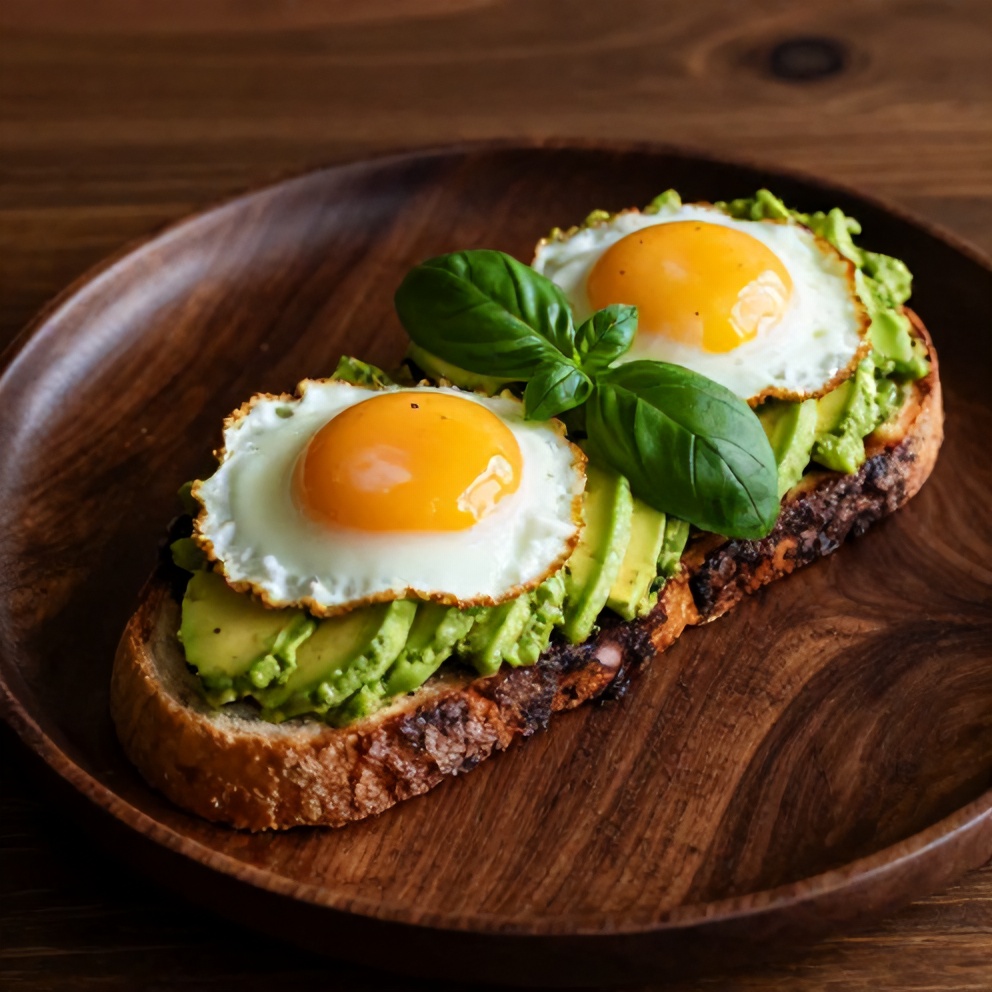 Pesto Eggs on Avocado Toast
