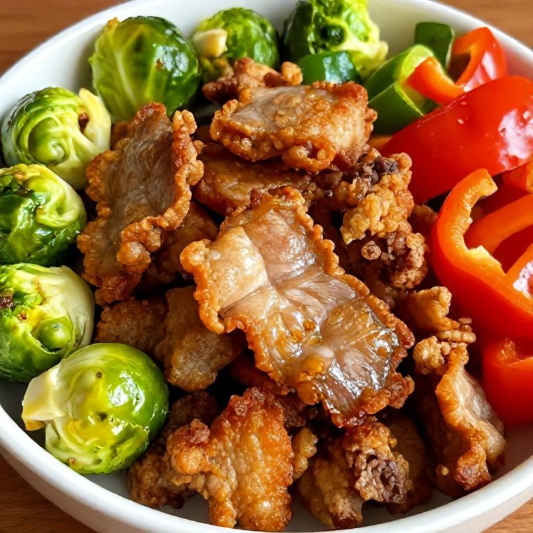 Quick Spicy Pork Brussels Sprouts Bowls
