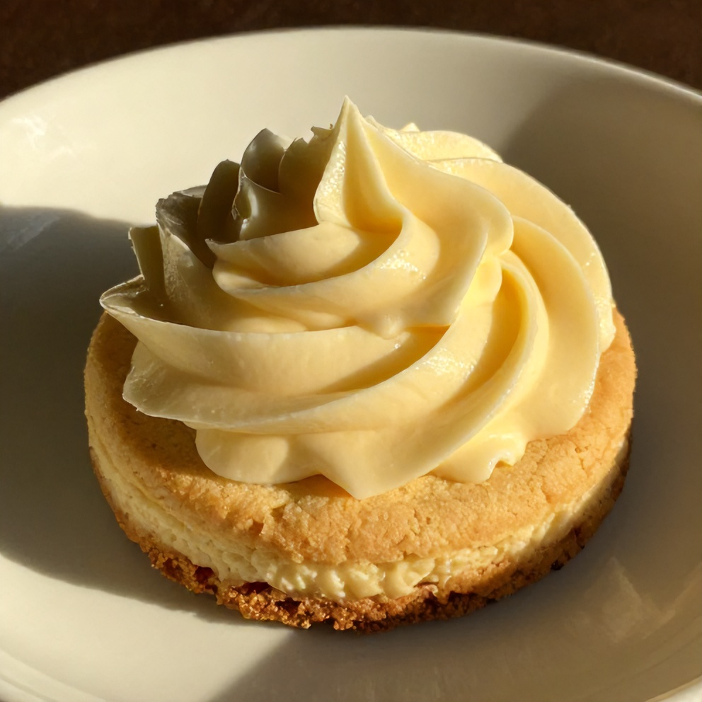 Strawberry cheesecake cookie with cream cheese frosting on a plate