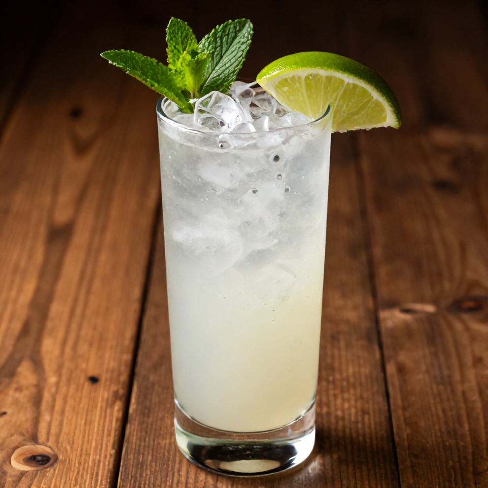 White Christmas Mojito in a glass