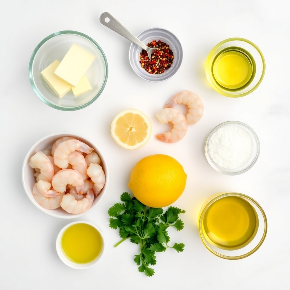 Air Fryer Garlic Butter Shrimp Ingredients