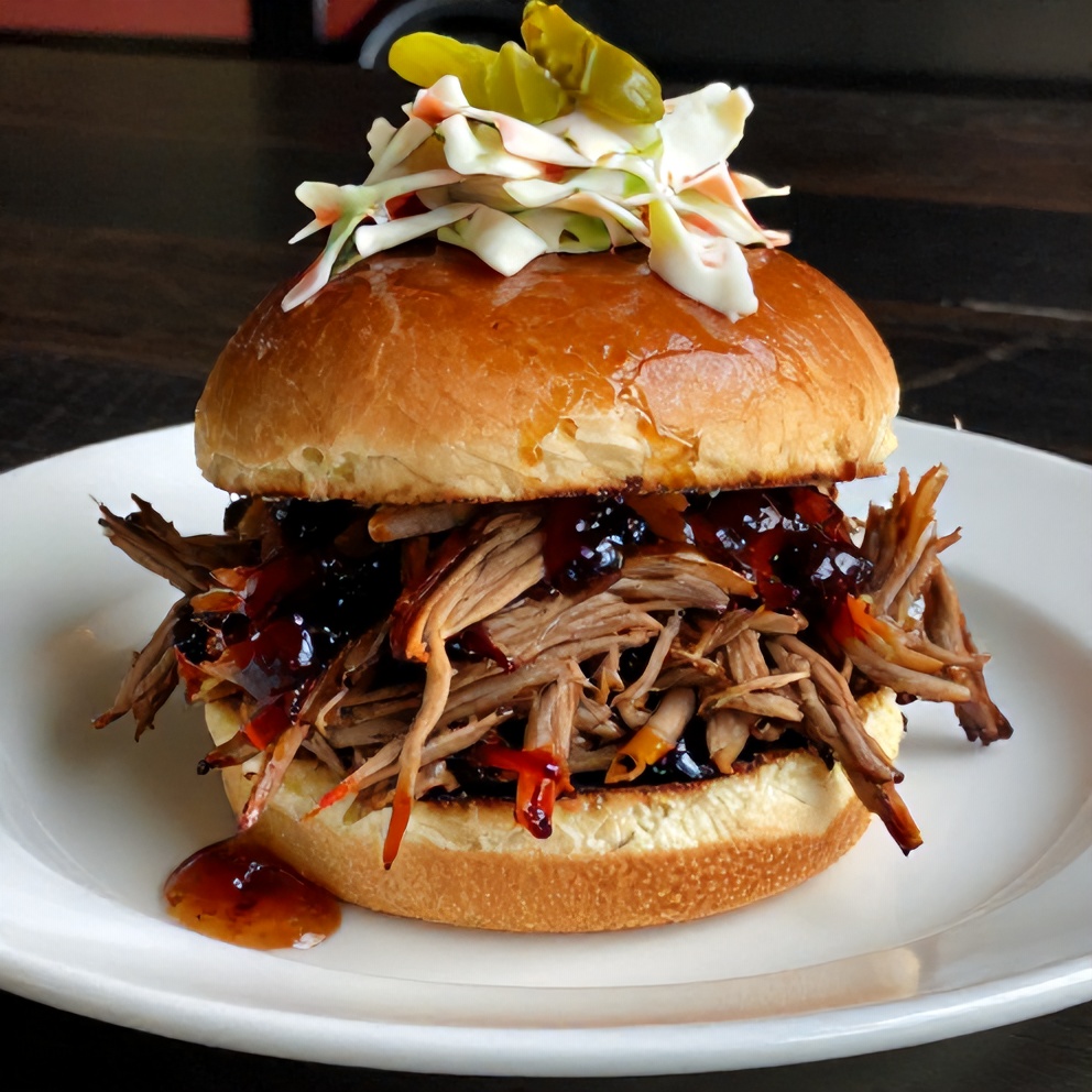 BBQ Pulled Pork Sliders on a plate