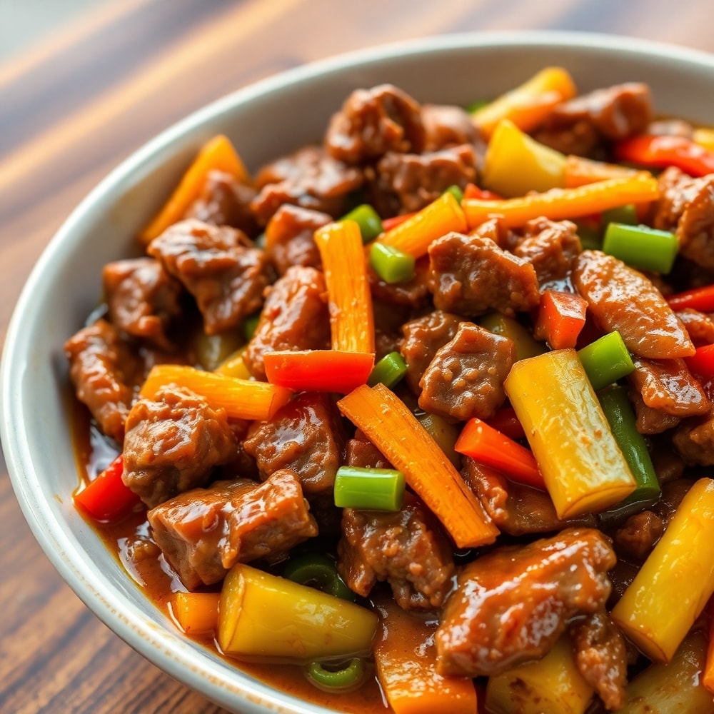 beef stir fry with vegetables