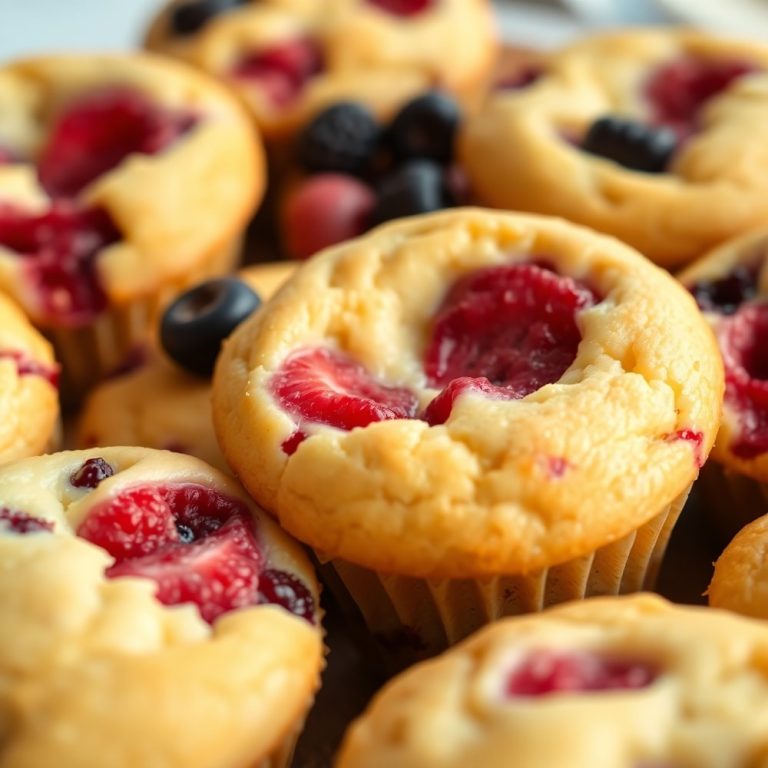 berry cream cheese muffins