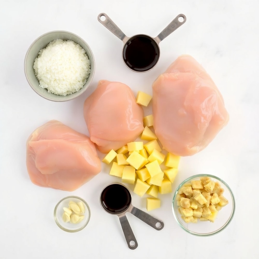 Ingredients for Brown Sugar Pineapple Chicken