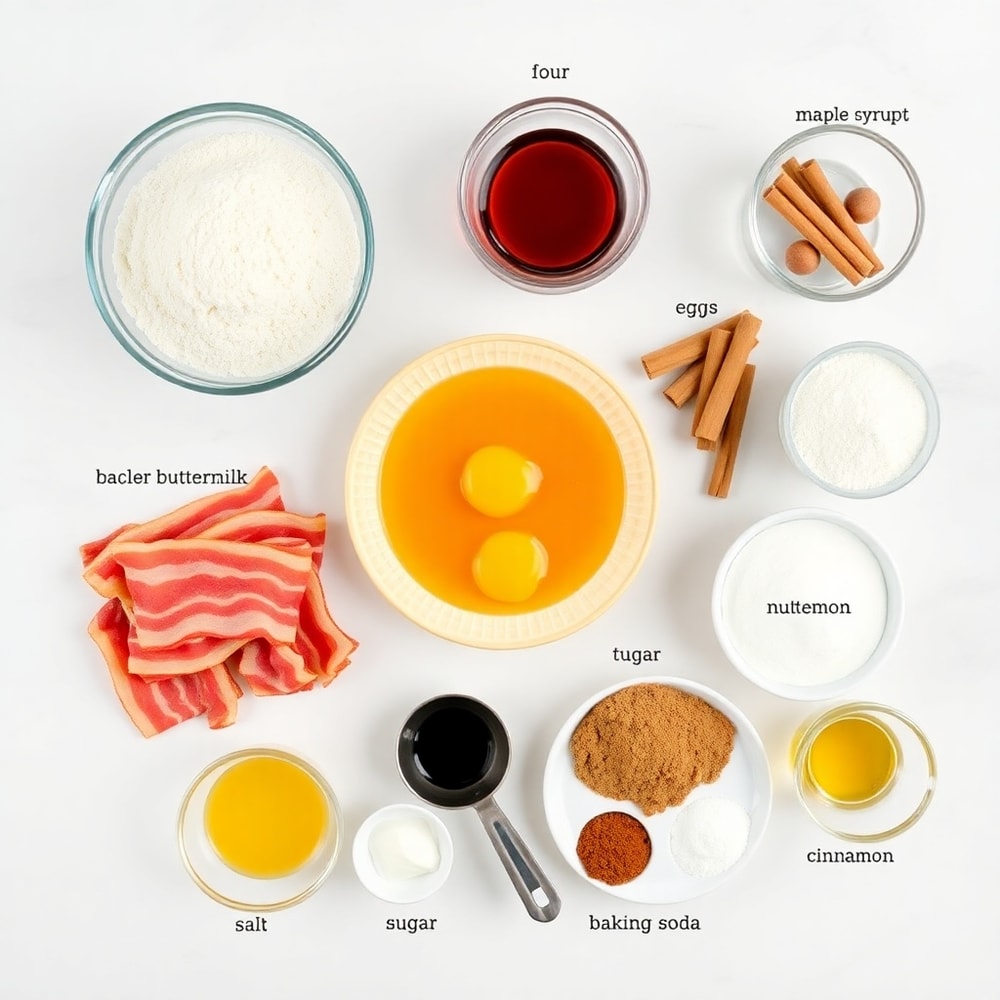 Maple Bacon Pancake Ingredients