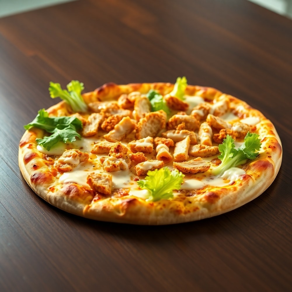 Chicken Caesar Salad Pizza
