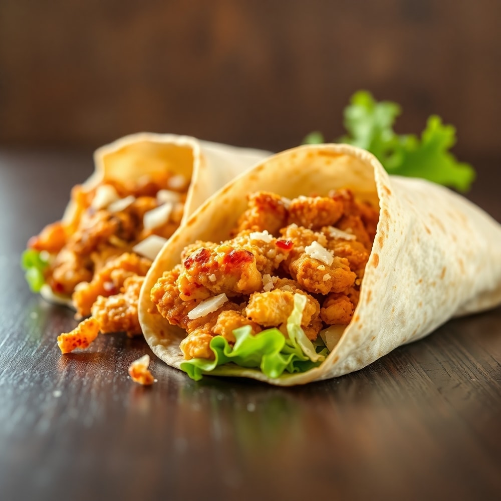 chicken caesar wraps