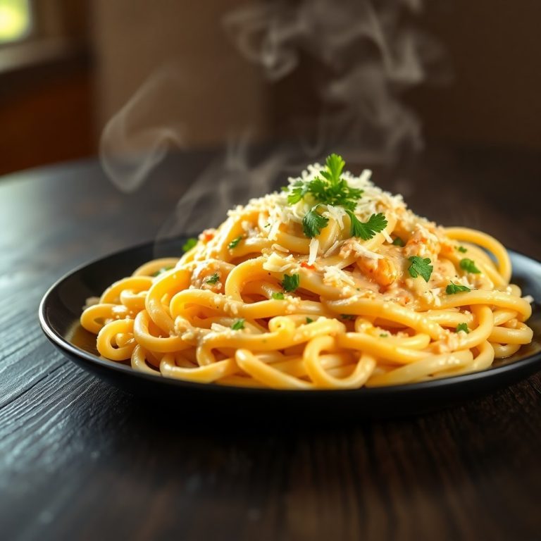 creamy crack chicken pasta