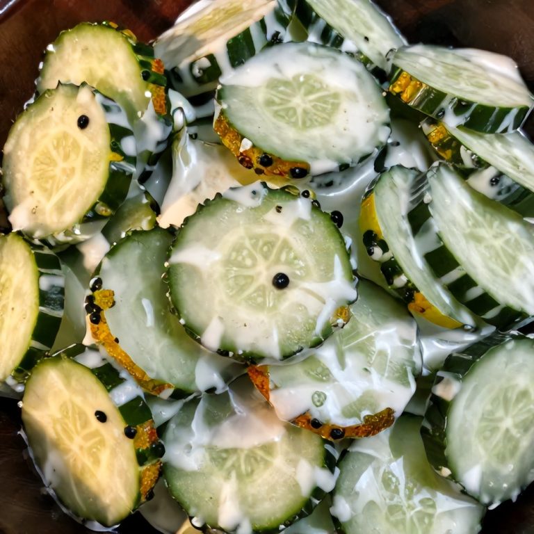 creamy cucumber salad