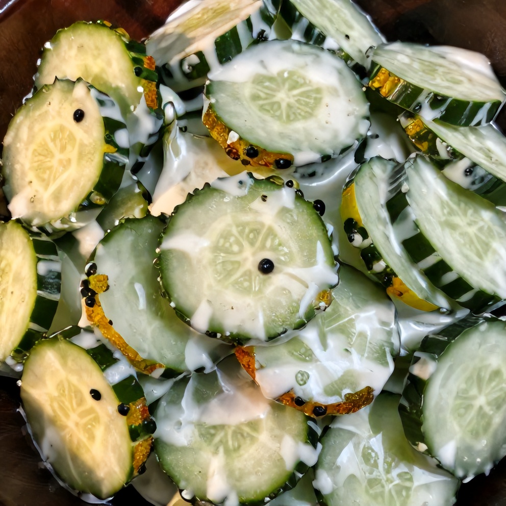 creamy cucumber salad