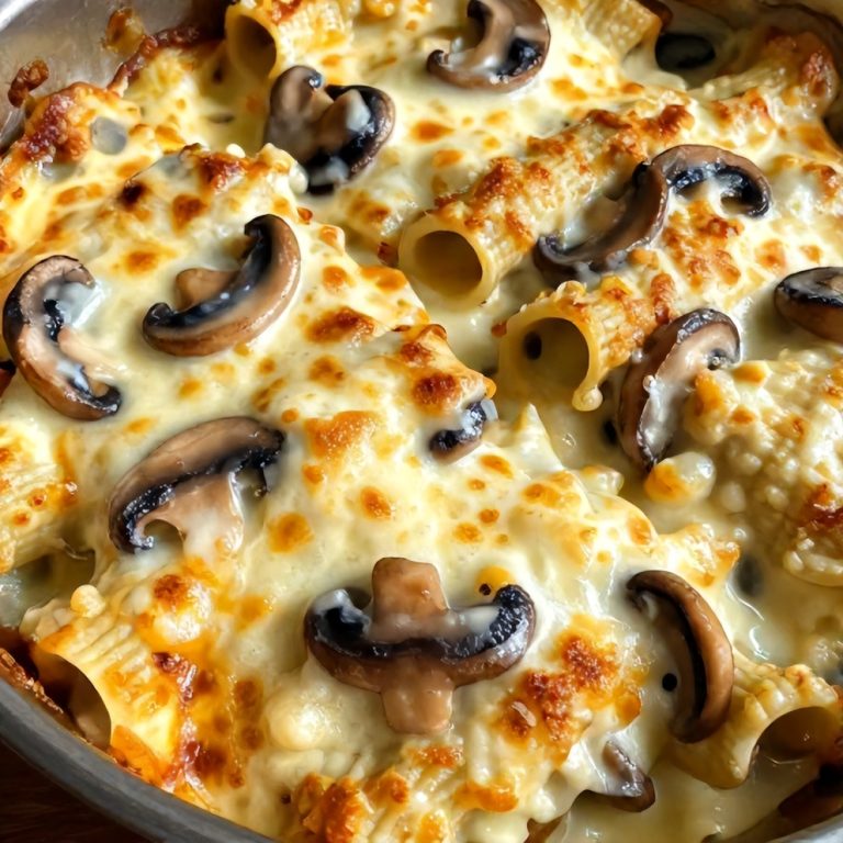 Creamy Garlic Mushroom Stuffed Shells