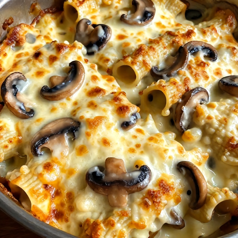 Creamy Garlic Mushroom Stuffed Shells