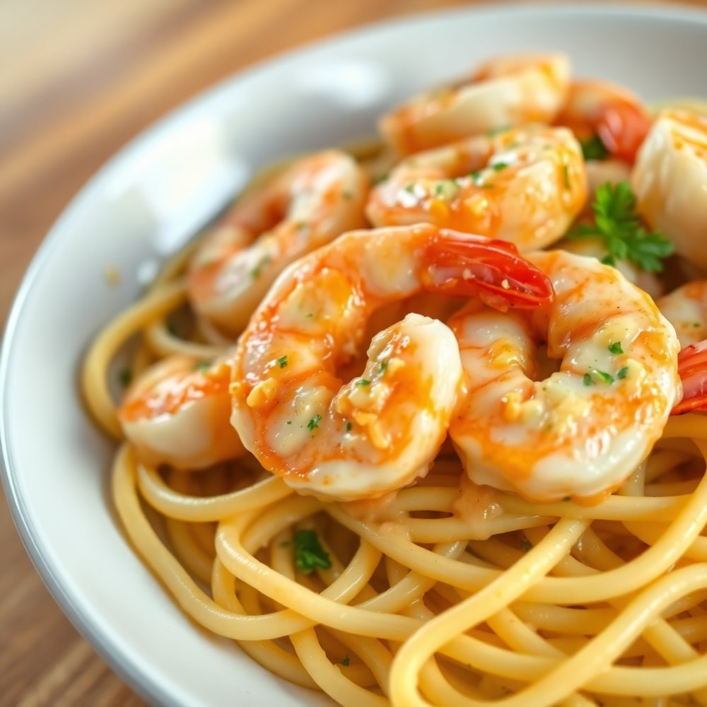 creamy garlic shrimp