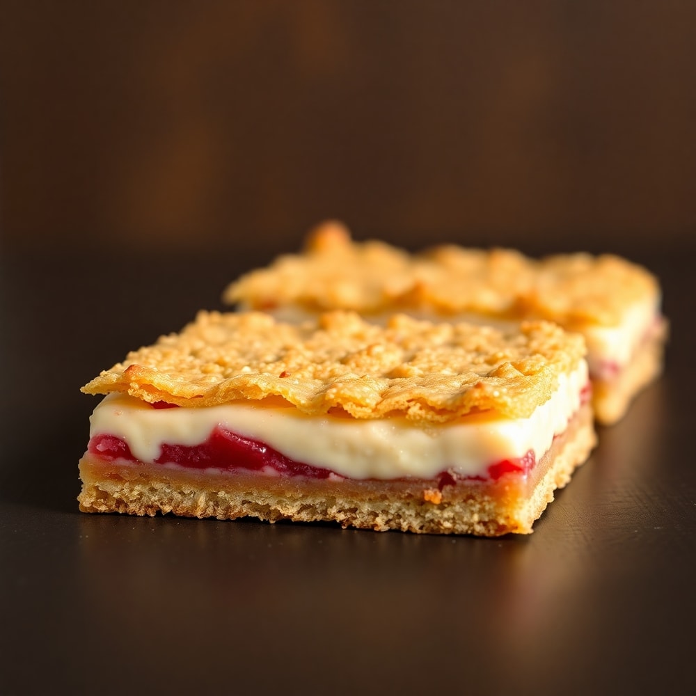 creamy rhubarb bars