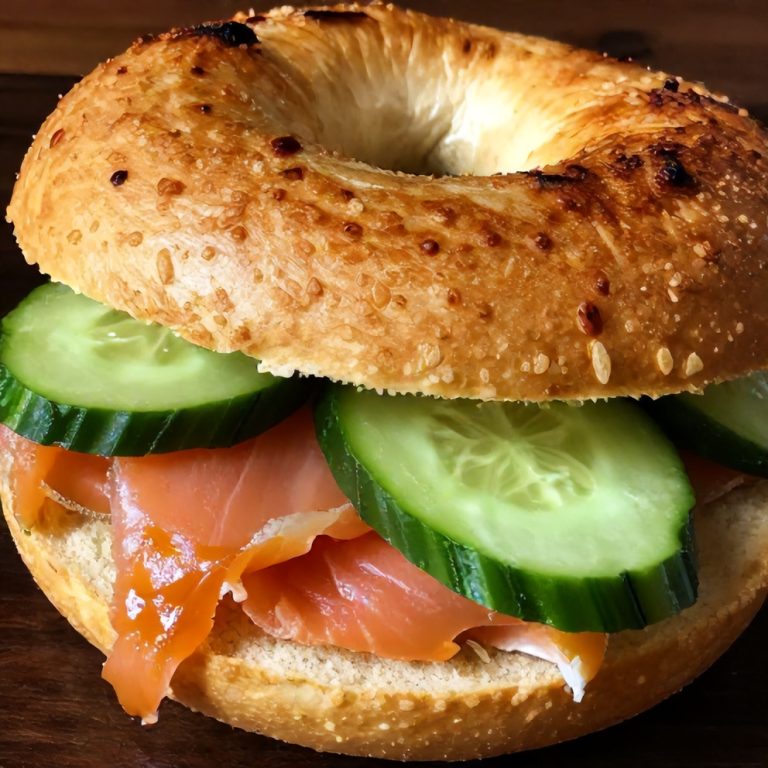 Bagel Cucumber Bites with Smoked Salmon