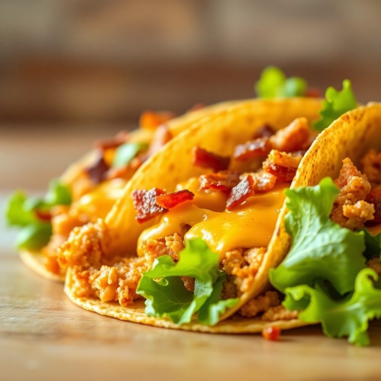 Baked Chicken Bacon Ranch Tacos