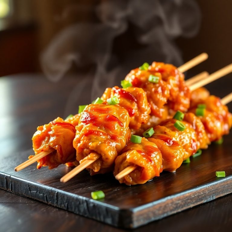 bang bang chicken skewers