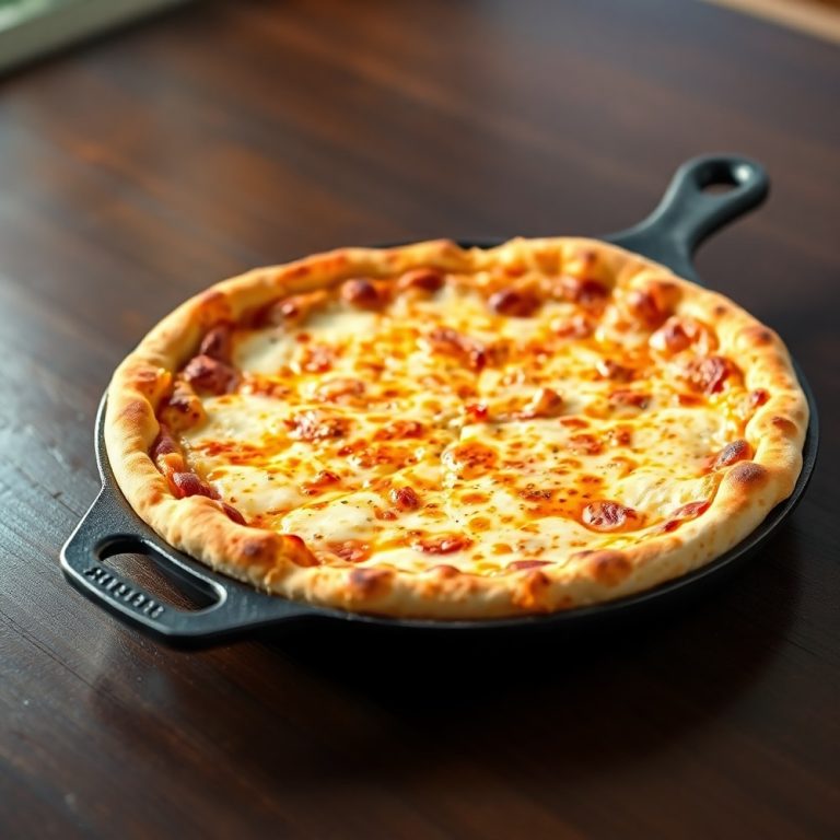 crispy cast iron skillet pizza