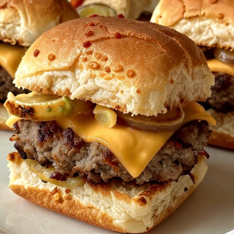 mini beef cheeseburger sliders