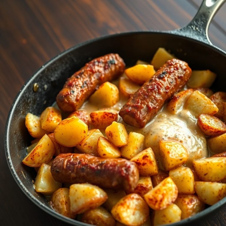 Polish sausage and potato skillet