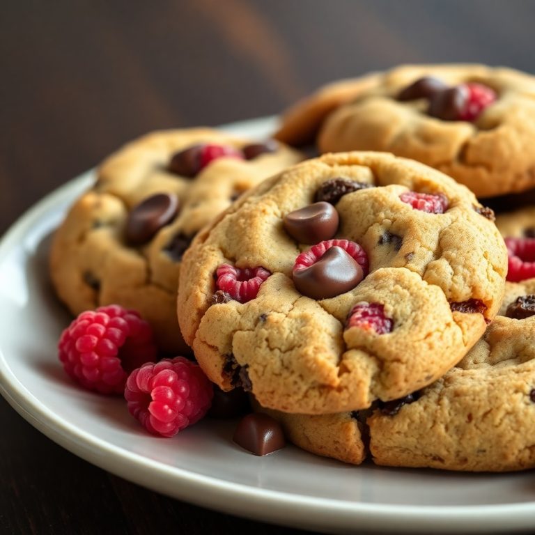 Raspberry Chocolate Chip Cookies