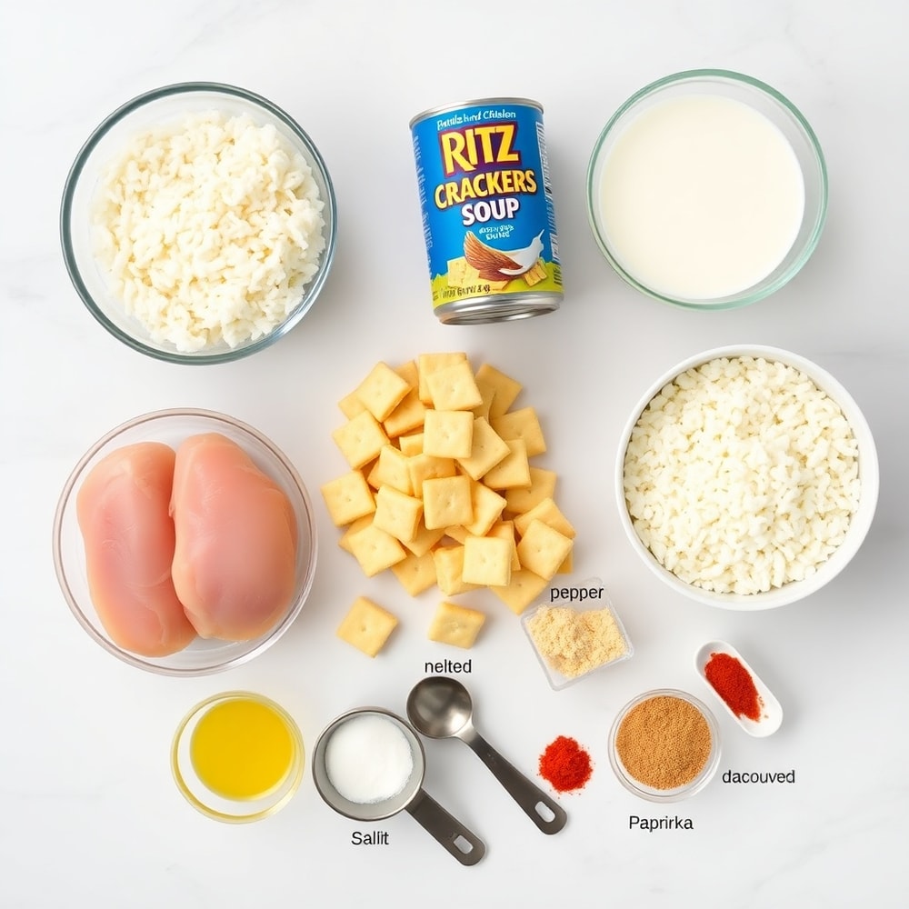 Ritz Cracker Chicken Casserole Ingredients