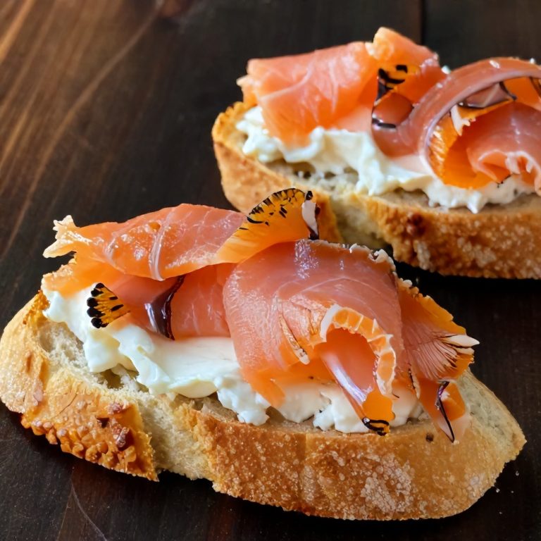 smoked salmon canapés