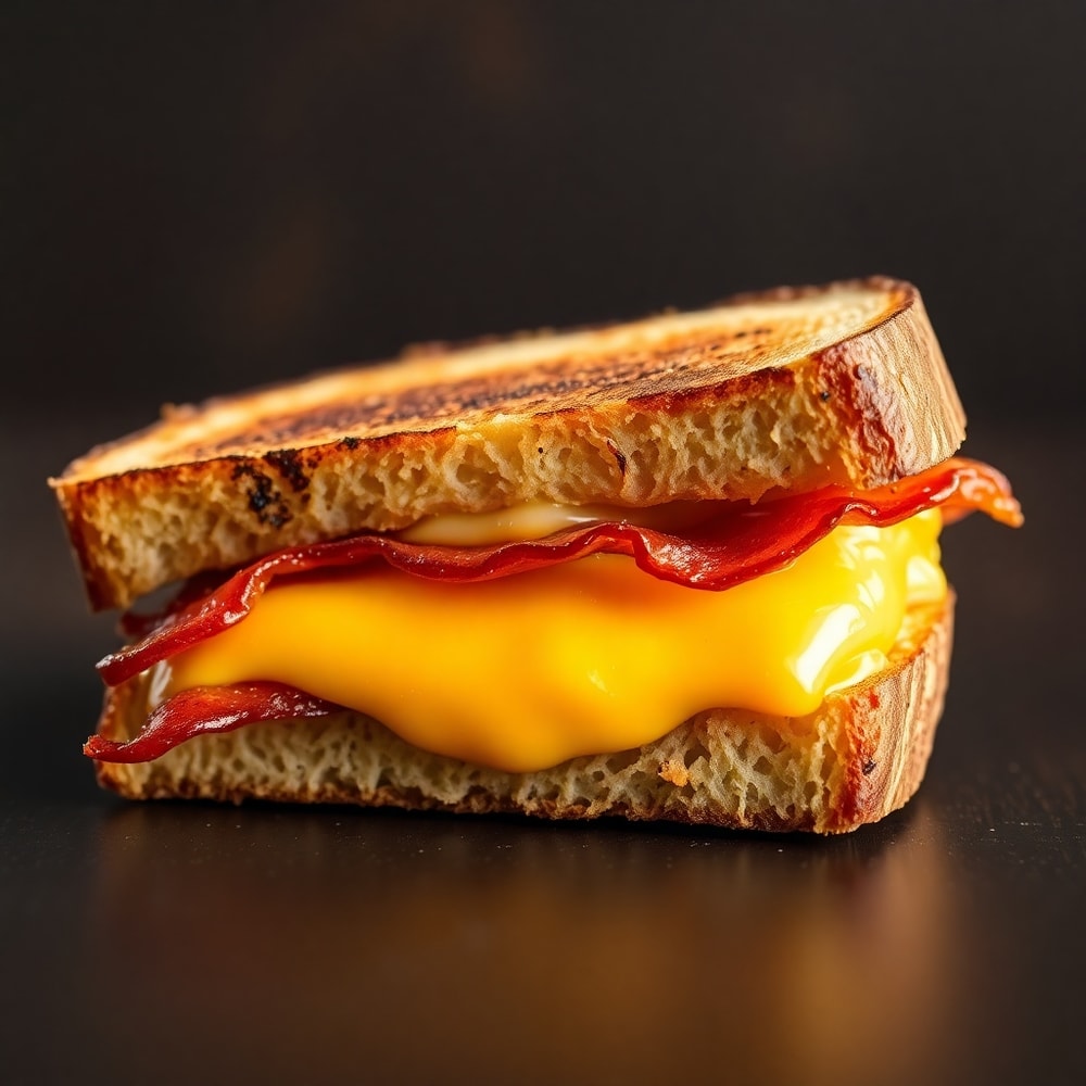 crispy bacon grilled cheese