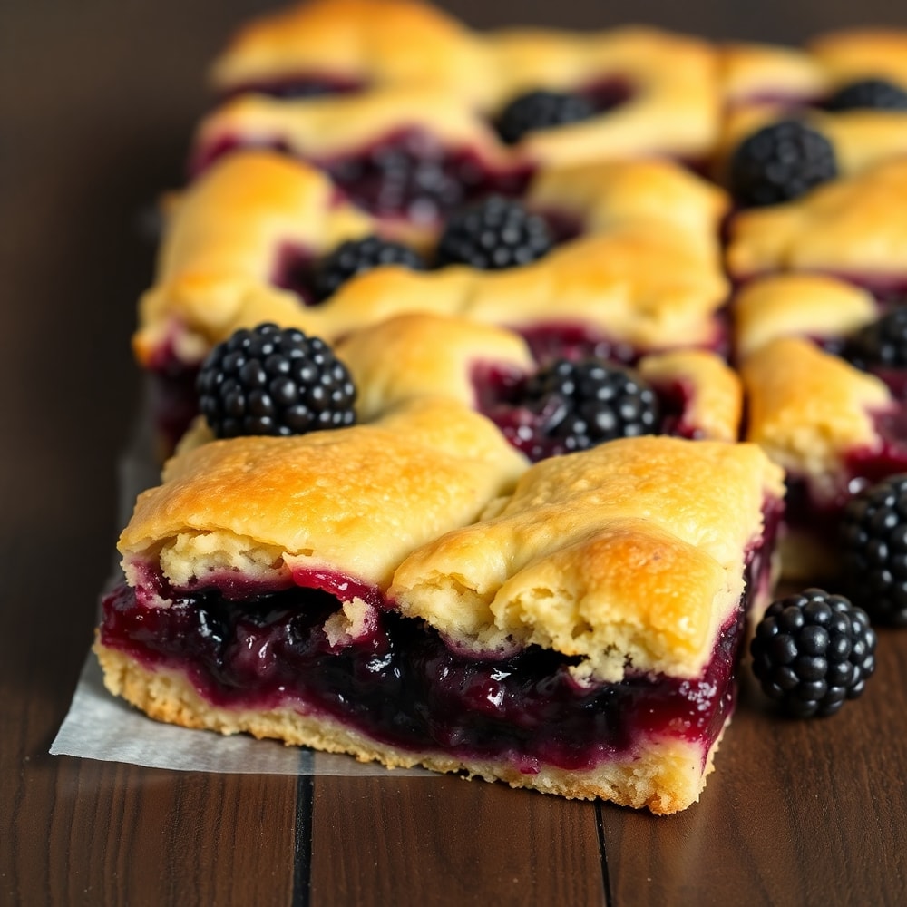 easy blackberry cobbler bars
